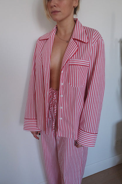 Zestaw piżamowy w paski