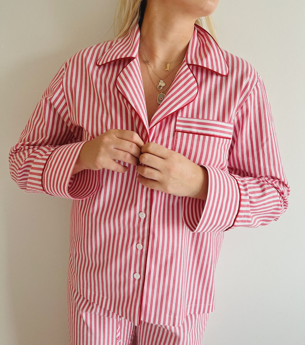 Zestaw piżamowy w paski