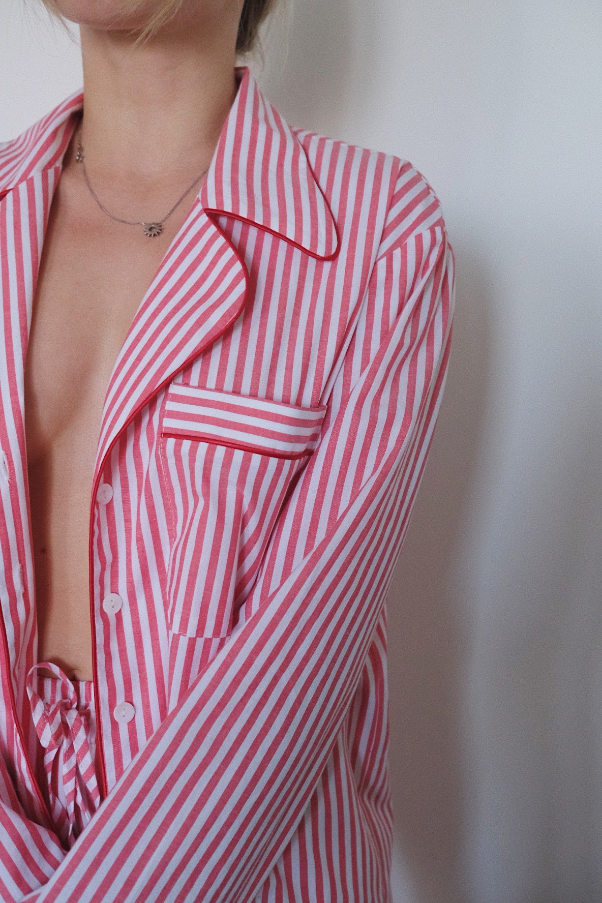 Zestaw piżamowy w paski