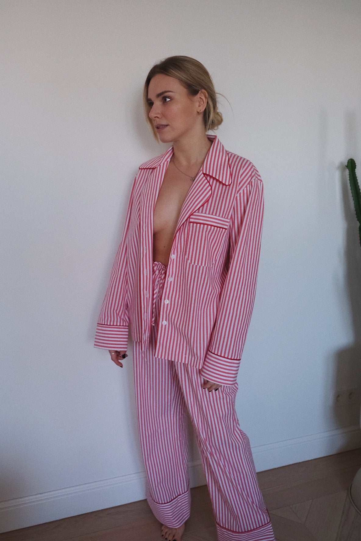 Zestaw piżamowy w paski