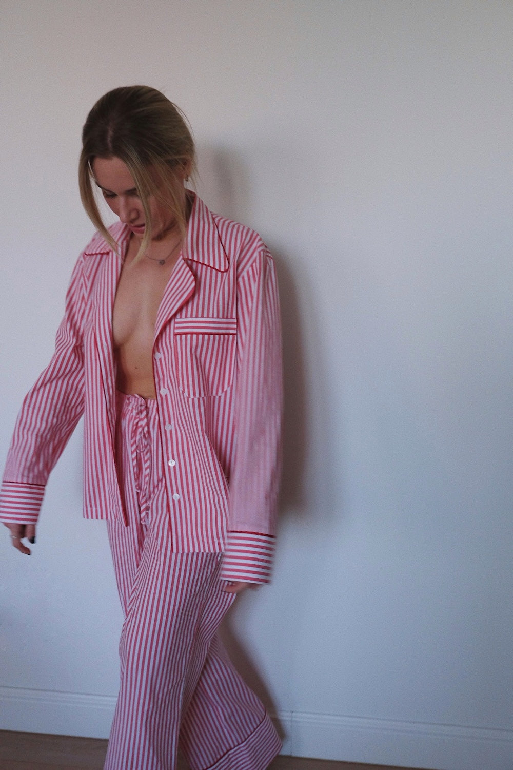 Zestaw piżamowy w paski